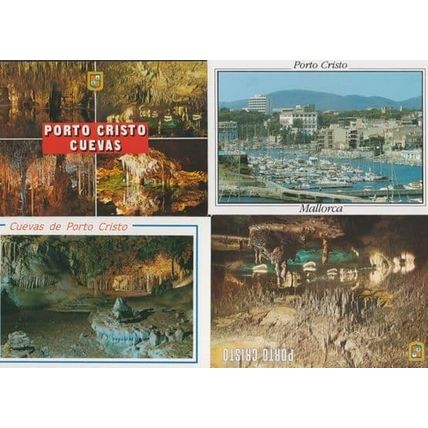 Porto Cristo Caves Cuevas 4x Mallorca Postcard s