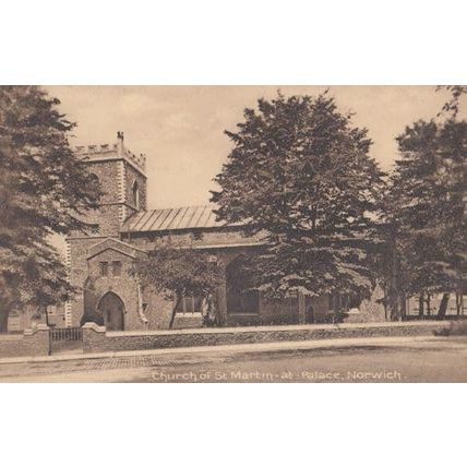 St Martin At Palace Church Norwich Antique Mint Postcard