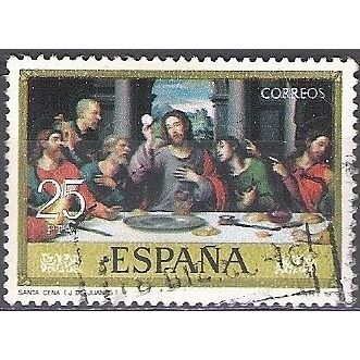 España 1979 Michel 2433 O Cote (2008) 0.20 Euro Juan de Juanes le souper