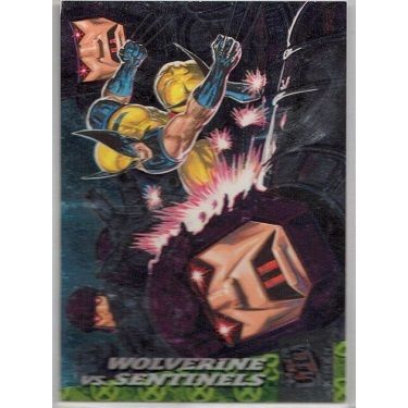 X - MEN FLEER ULTRA ' GREATEST BATTLES ' card # 4 (1994)