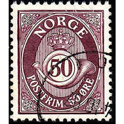 Norway 1978 Posthorn 50ore Used Stamp