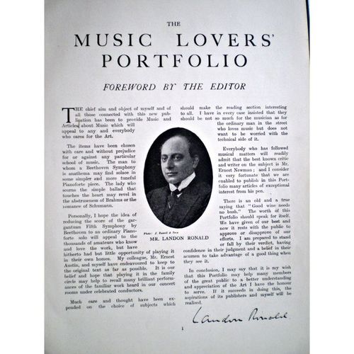 The Music Lovers Portfolio parts one to five vintage piano sheet music book