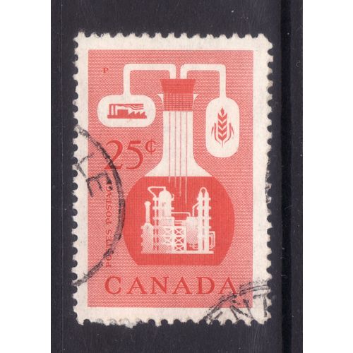 CANADA 1956 SG 489 25c CHEMICAL INDUSTRY FINE USED #2