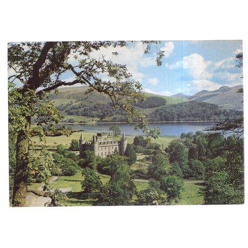 INVERARAY CASTLE LOCH FYNE unused postcard by J.Arthur Dixon PAR/94708 Argyll =