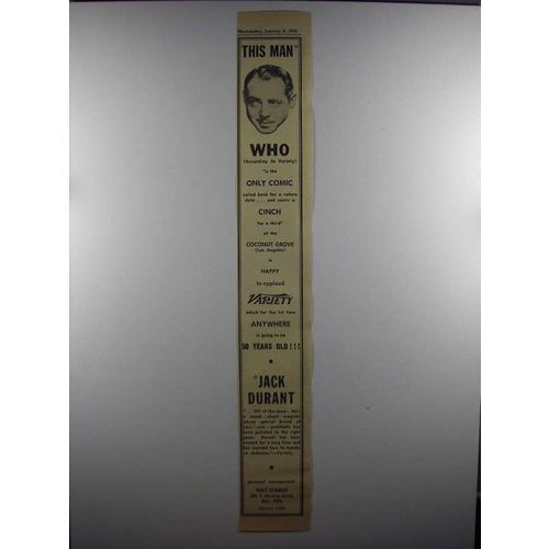 1956 Jack Durant Ad - This Man