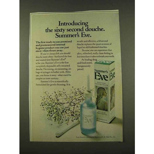 1973 Summer's Eve Douche Ad - Sixty Second