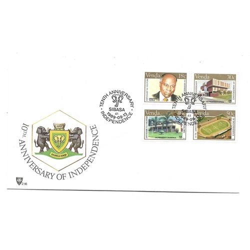 SthAfrica.Venda.Tenth Anniversary of Independence set of 4.First Day Cover.Mar20