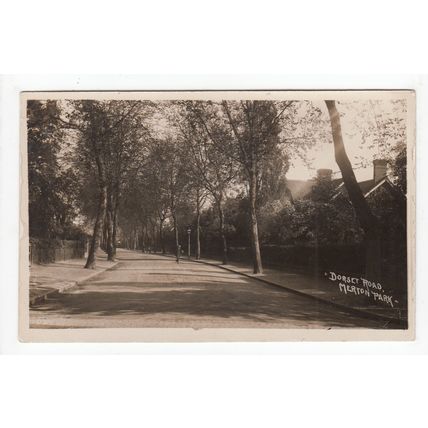 Dorset Road Merton Park Postcard RP Surrey