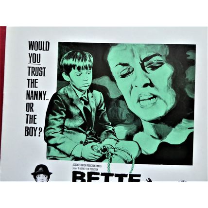 NANNY, The (1965) vintage UK Hammer pressbook ***Bette Davis***