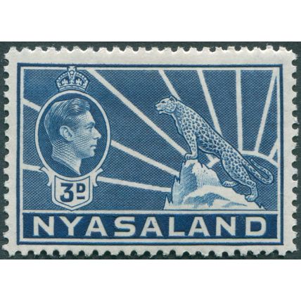 Nyasaland 1938 3d blue SG 134 unused