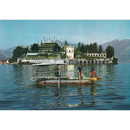 Lago Maggiore Isola Bella Italy Postcard 1970 used VGC