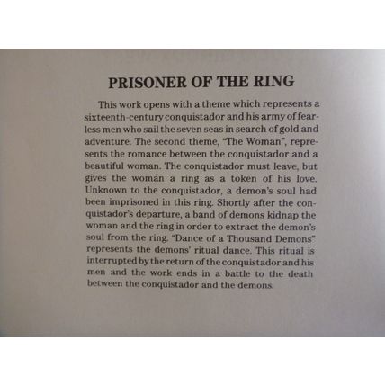 JULIE GIROUX-WEST - Prisoner of the Ring - Concert Band - Cond. (6-Line) Score