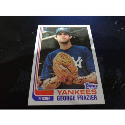 1982 Topps Card # 349A George Frazier Excellent-Mint (6) New York Yankees