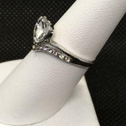 Ring Duo Appearing Heart Shape #298 USA Seller
