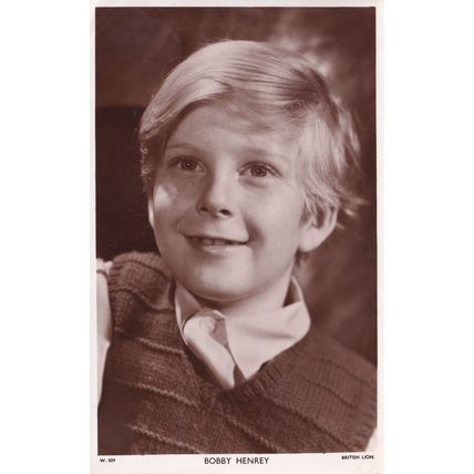 Bobby Henrey French Child Film Star Picturegoer Rare Postcard