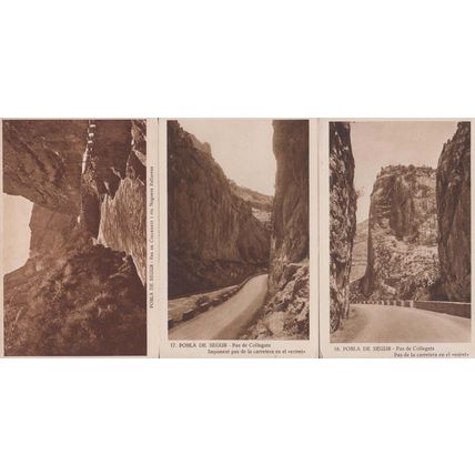 Pobla De Segur Spain 3x Antique Postcard s