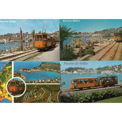 Puerto Soller Train 4x Spanish Postcard s