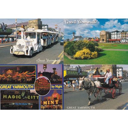 Magic City Amusement Arcade & Bingo Hall Great Yarmouth 4x Postcard s