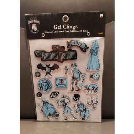 DISNEY HAUNTED MANSION GHOSTS MADAME LEOTA FOOLISH MORTALS GEL CLINGS SET~NEW~