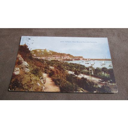 1920 fr Photochrom Postcard - Rock Walk & Princess Gardens, Torquay - Devon