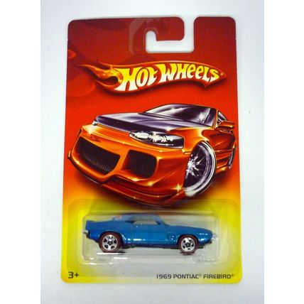 Hot Wheels 1969 Pontiac Firebird Redlines Blue Die-Cast Car Exclusive 2007