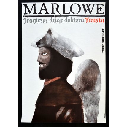 MARLOWE: THE TRAGIC HISTORY OF DR. FAUSTUS 1970s Maciej Urbaniec POLISH POSTER