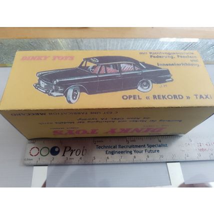 Dinky No546 Opel Rekord Taxi - Reproduction / Replica Box