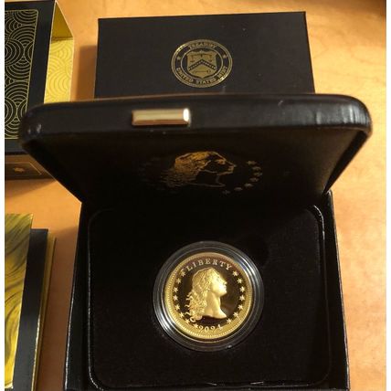 230th Flowing Hair 1 oz Gold Coin U.S. Mint
