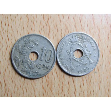 Belgium 1929 10 Centime Belgie (Dutch - Flemish Text) Coin