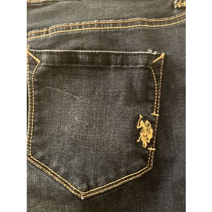 U.S. Polo Assn. Blue Denim Jean Cut Off Shorts Pockets Women's Size 8 Slim Fit