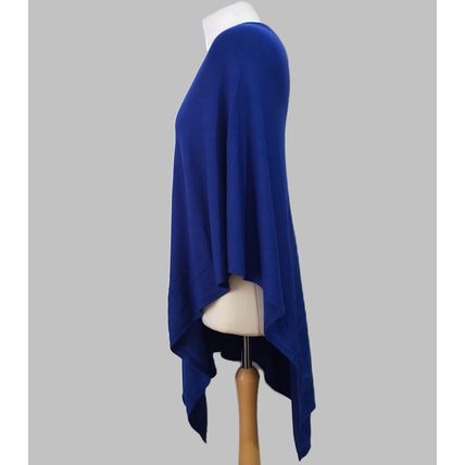 Ex Betty Barclay Top cape Poncho Shawl lightweight off shoulder tunic jumper