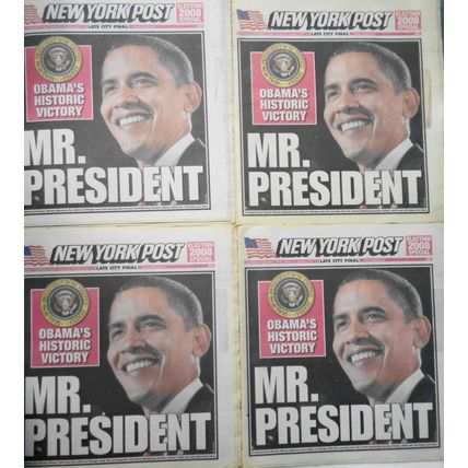 New York Post - November 5, 2008 - 4 issues - new - Obama elected President