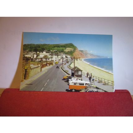THE SEA FRONT, SIDMOUTH, Devon. used postcard by Jarrold 1980s =