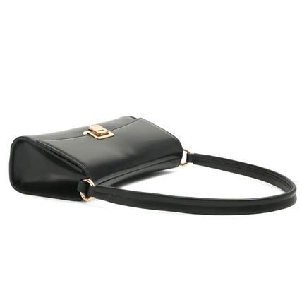 Elegant Women’s Shoulder Bag - Chic Retro Black Crossbody-Black