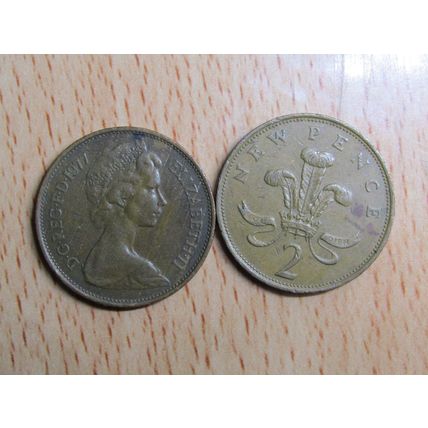 GB 1977 Elizebeth II Decimal 2p Coin