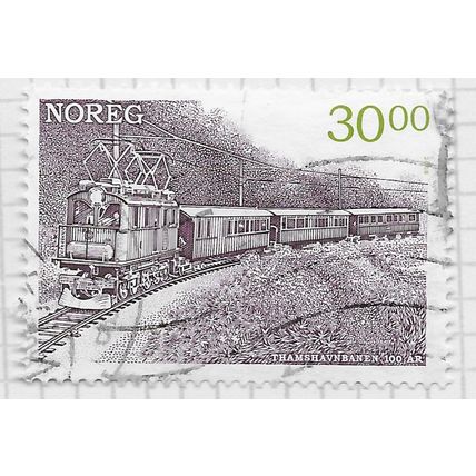 NORWAY 2008 30Kr RAILWAY THAMSHAVNBANEN 100 YEARS 1st ELECTRIC TRAIN THAMSHAVN