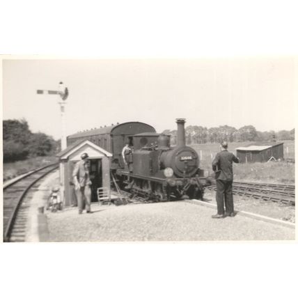 AIX 32646 Approaching Hayling Island Train Old PB Postcard Photo