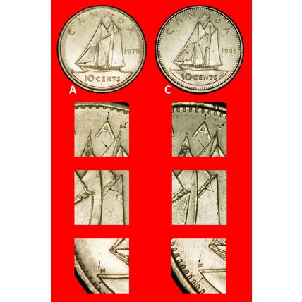 Ⰶ SHIP NOVA SCOTIA (1937-2025): CANADA ★10 CENTS 1979, 1986★LOW START★NO RESERVE