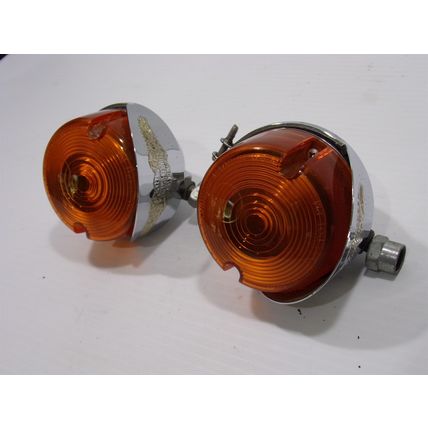Harley Davidson Front Turn Signals OEM Softail Dyna SAE DP 85 DOT PM