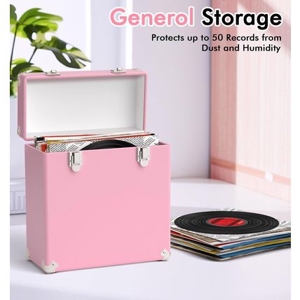 Vinyl Storage and Carrying Case, Waterproof and Dustproof Portable Organizer, LP