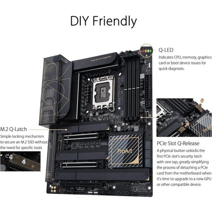 Sparepart: Asus Proart Z790-Creator Wifi Intel Z790 Lga 1700 ATX, W128281236 (In