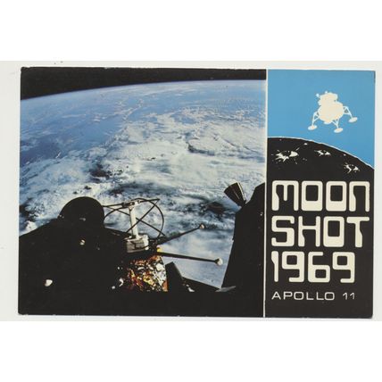 MOON SHOT 1969 APOLLO 11 commemorating First Man on Moon NASA Photo PC L6/8605/T