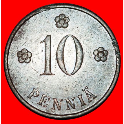 Ⰶ LION (1919-1940): FINLAND ★ 10 PENCE 1937! ★LOW START★NO RESERVE