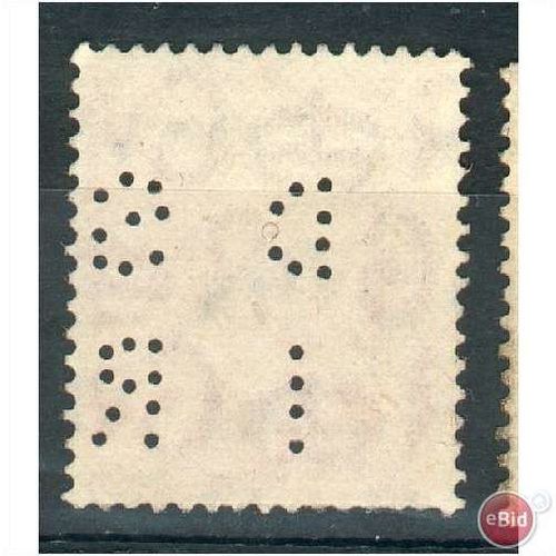 GB stamps 1941-42 KGV1 -1d pale scarlet SG486 perfin