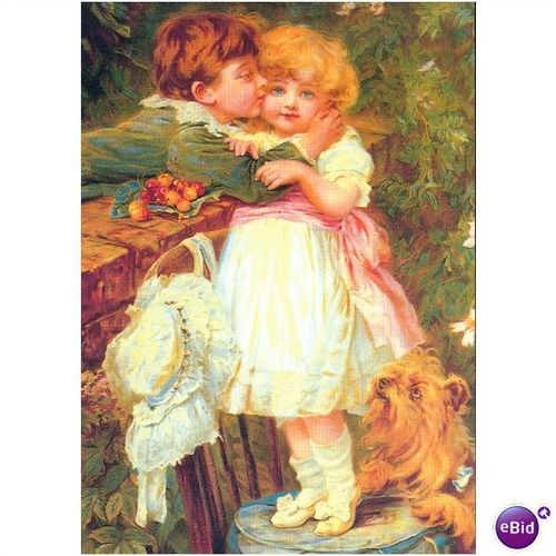 GB Postcard - Over The Garden Wall by Frederick Morgan