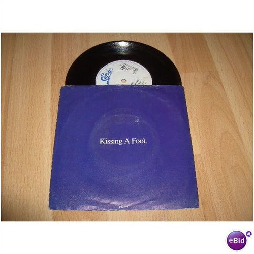 george michael, kissing a fool. 1987 7" p/s.epic, emu 7