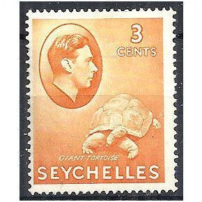 Seychelles 1941 SG136a 3c Orange Mounted.Mint ..