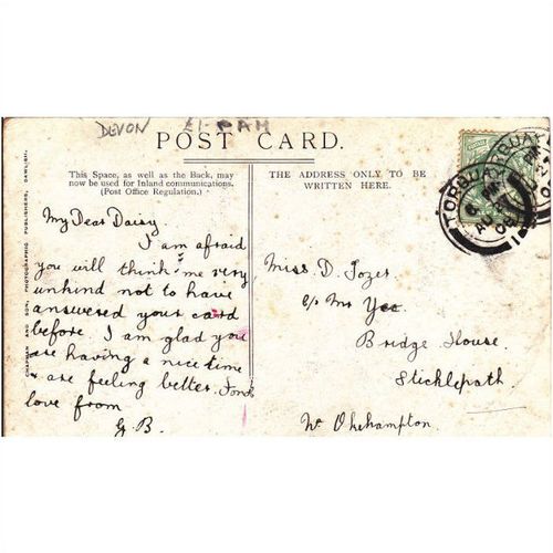 St John's Church Bovey -Tracey Devon Postcard (DEV70933)