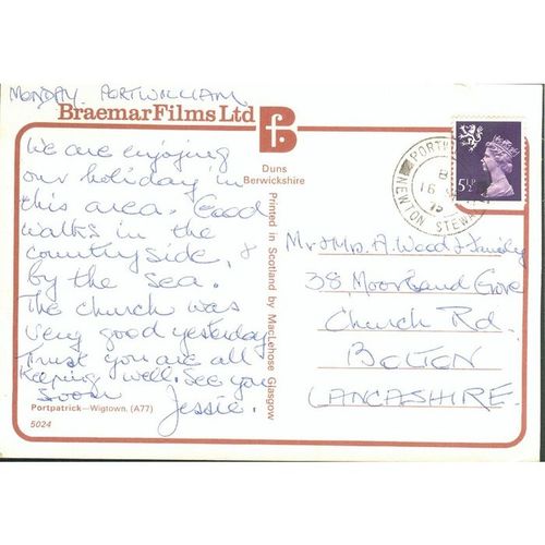 Portpatrick - Wigtown, Scotland (A77) 1975 - Braemar Films Ltd 5024