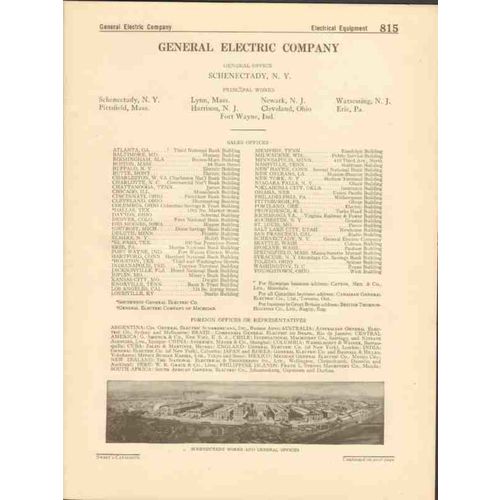 general electric company 1916 motors power plant equip vintage catalog